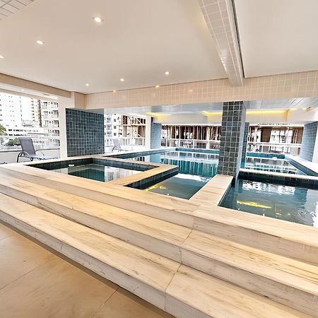 Apto Com Lazer Completo, Piscina, Ar, Mercadinho E Pet Friendly A 1 Min Da Praia Praia Grande (Santos) Ngoại thất bức ảnh